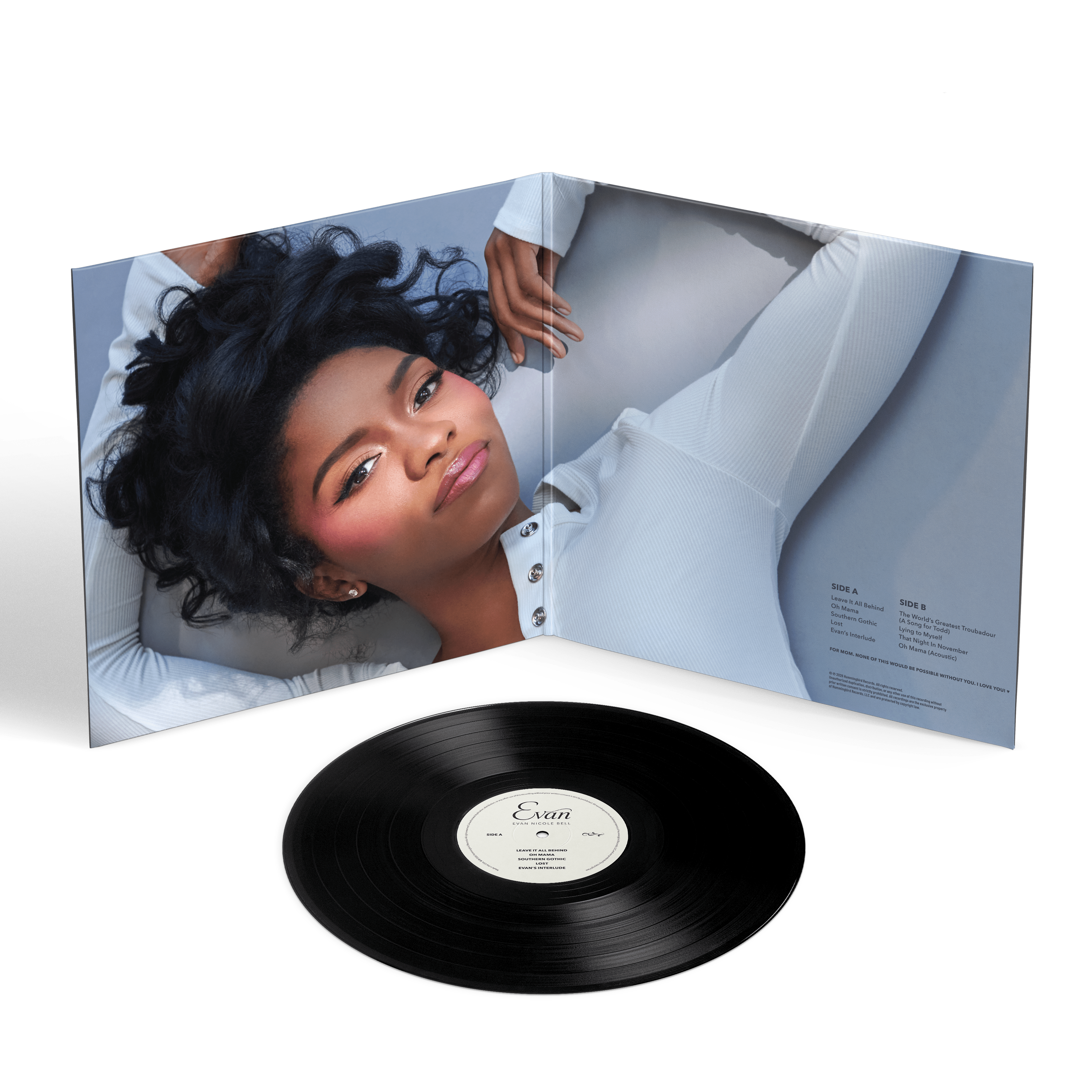 Evan – Deluxe Gatefold Vinyl LP (Pre-Order) - Evan Nicole Bell