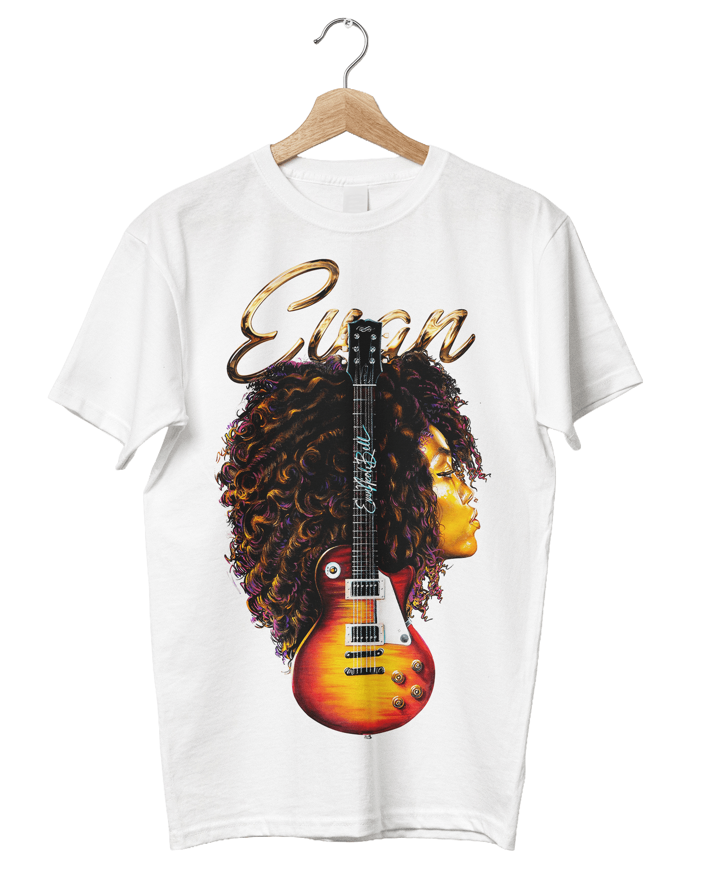 Evan Nicole Bell Short Sleeve Tee (White) - Evan Nicole Bell